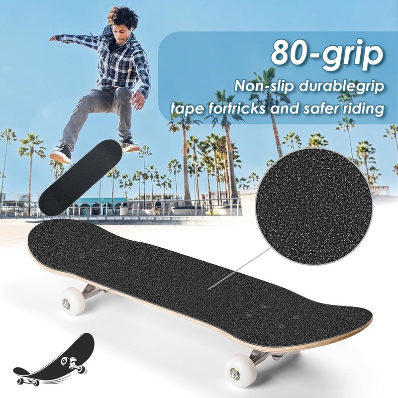Aolabela Grip Tape, 33" x 9", No Air Bubbles, Black Griptape for Skateboards & Scooters - Image 5